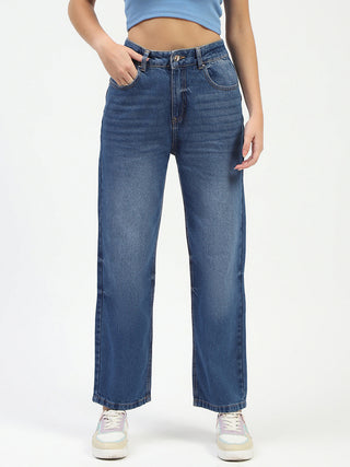 Madame Blue Straight Fit Jeans