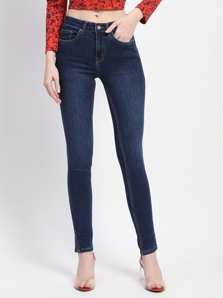 Madame Stone Wash Skinny Fit Blue Denim
