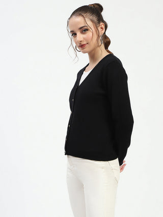 Madame Black Button-Up Cardigan
