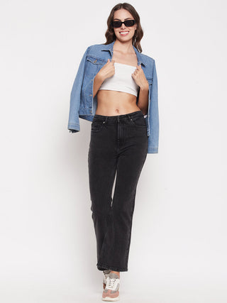 Madame Women Solid Black Jeans