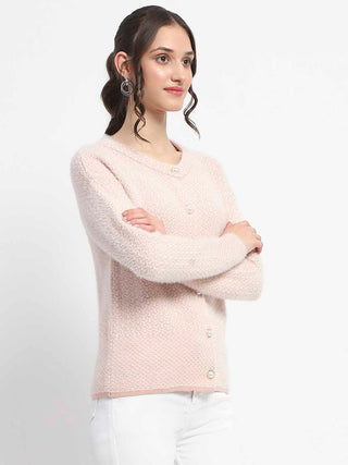 Madame Button Down Beige Cardigan