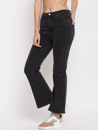 Madame Women Solid Black Jeans