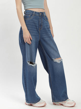 Madame Shanaya Kapoor Ripped Blue Jeans