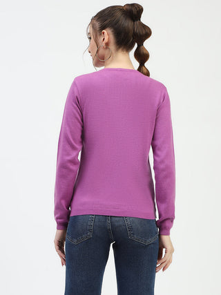 Madame Mauve Button-Up Cardigan