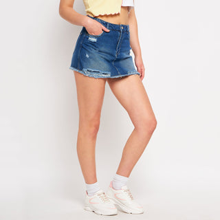Madame Blue Denim Shorts