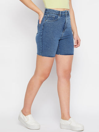 Madame Fitted Blue Shorts