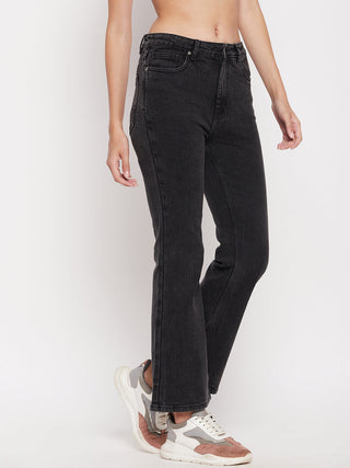 Madame Women Solid Black Jeans