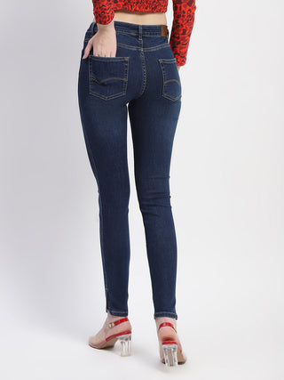 Madame Stone Wash Skinny Fit Blue Denim
