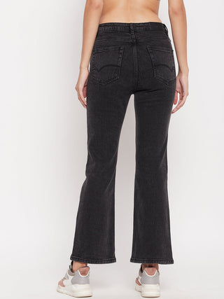 Madame Women Solid Black Jeans