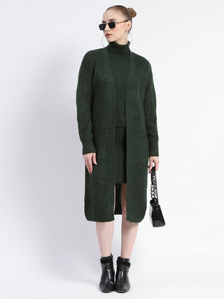 Madame Emerald Green Mini Dress And Shrug Co-Ord Set