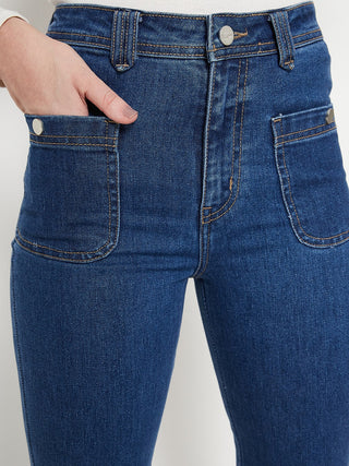 Madame Women Solid Dark Blue Jeans