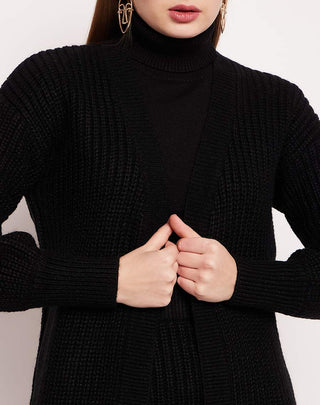 Madame Skirt And Turtleneck With Shrug Black Co-Ord Set