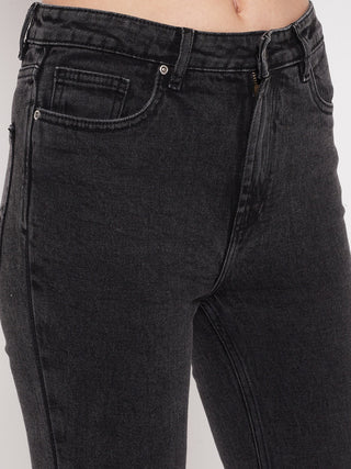Madame Women Solid Black Jeans
