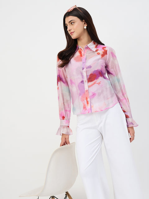 Madame Purple Tencel-Blend Shirt