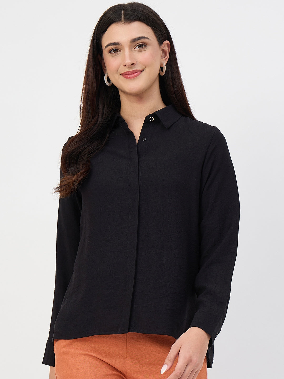 Madame Black Rayon-Blend Shirt color swatch