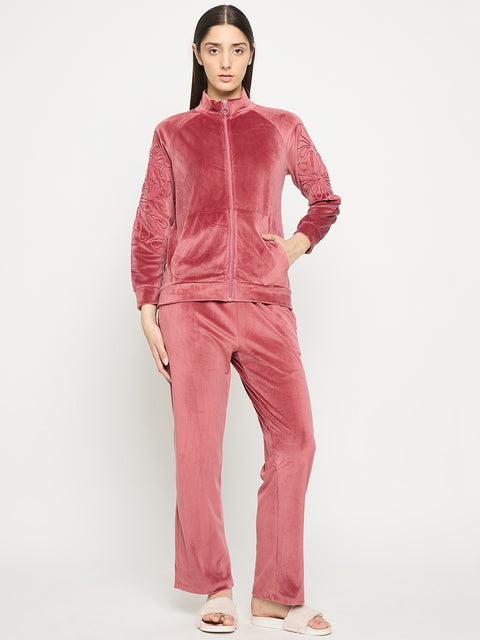 mSECRET Brick Mock Neck Night Suit