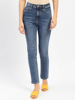 Madame Slim Fit Blue Denim Jeans