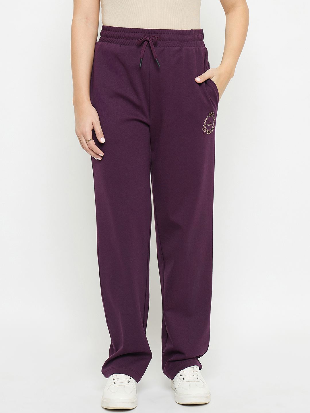 mSECRET Purple Track Bottoms color swatch