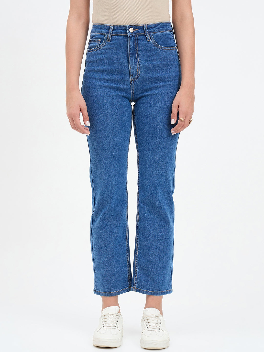 Madame Mid Blue Straight Fit Jean color swatch