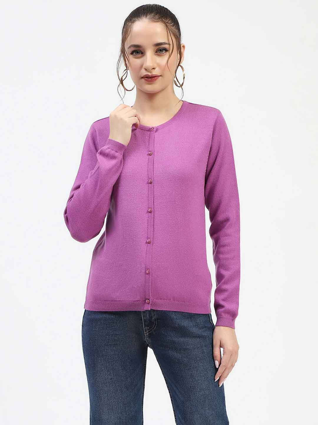 Madame Mauve Button-Up Cardigan color swatch
