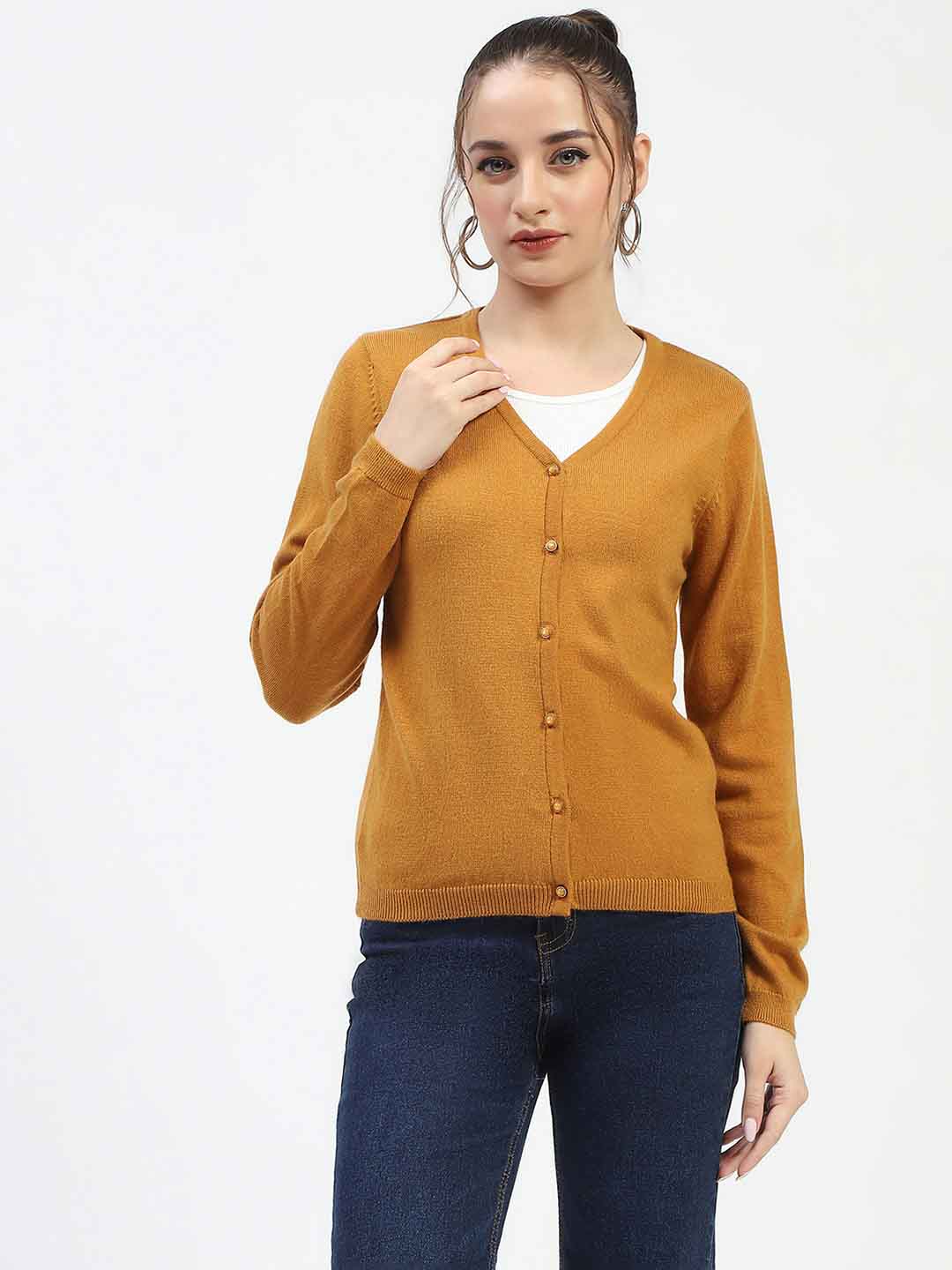 Madame Mustard Button-Up Cardigan color swatch