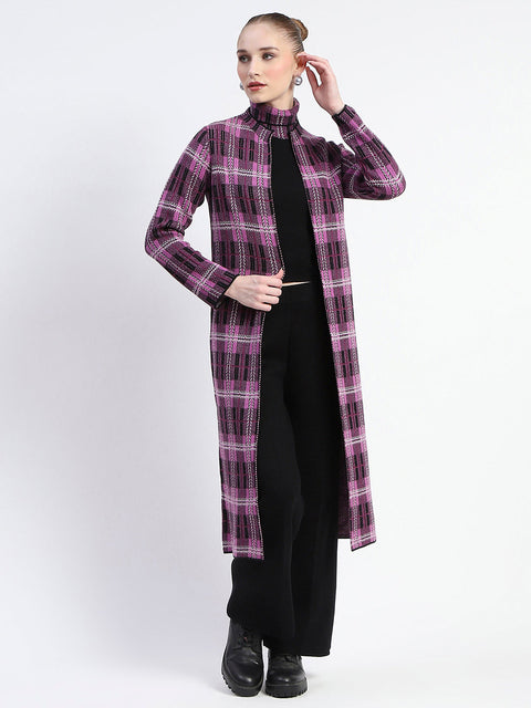 Madame Mauve Geometric Print Shrug With Sleeveless Top And Bottom Co-Ord Set