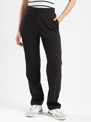 mSECRET Zip Pocket Black Cotton Blend Track Bottoms