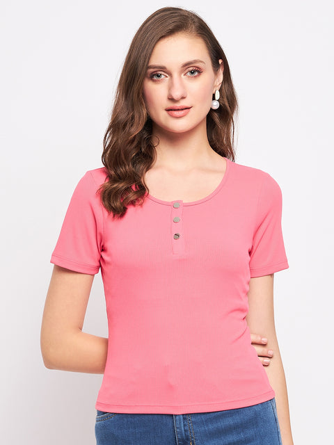 Madame Carrot Pink Cotton Top