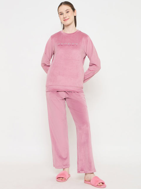 mSECRET Onion Pink Crew Neck NIght Suit