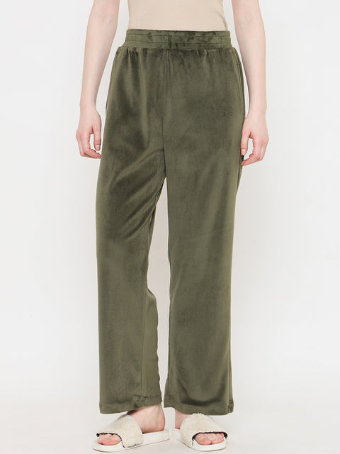 mSECRET Olive Green Winter Track Bottoms