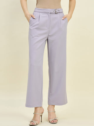 Madame Lilac Relaxed Fit Trousers