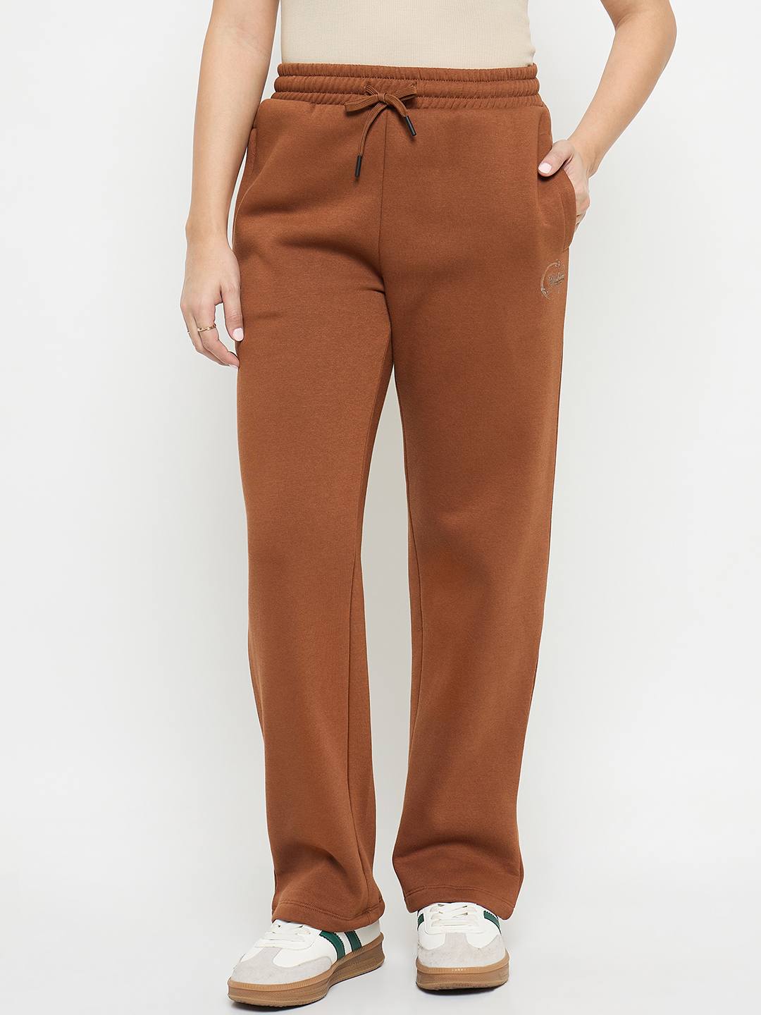 Madame Brown Cotton Blend Track Bottoms color swatch