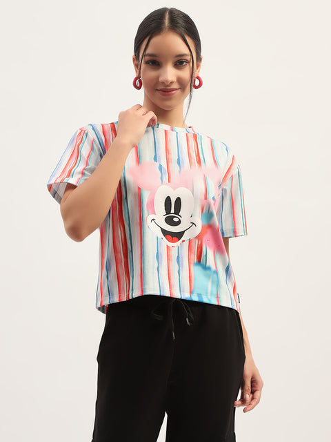 Madame Disney Printed White T-Shirt
