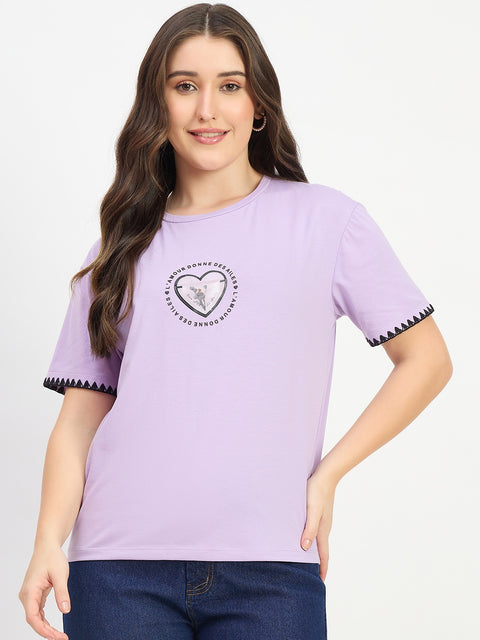 Madame Lavender Cotton T-shirt
