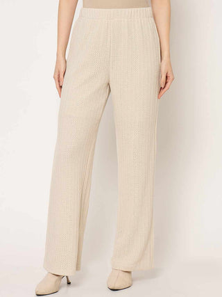 Madame Beige Straight Fit Trousers