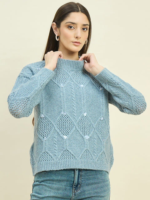 Madame Blu Textured Sweater