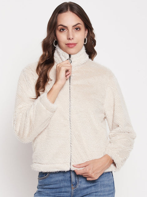 Madame Off-White Fluffy-Knit Sweatshirt