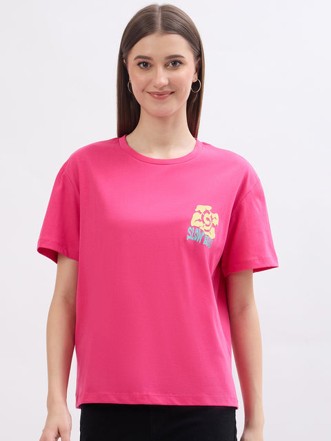 Madame Graphic Print Cotton T-Shirt