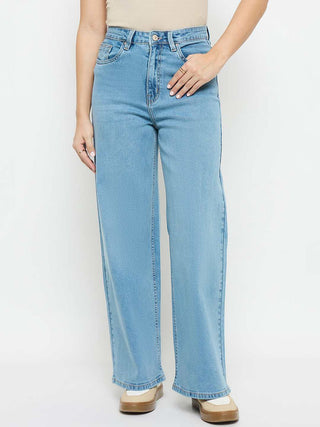 Madame Light Blue Straight Fit Jeans