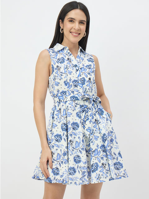 Madame Off-White Cotton-Blend Dress