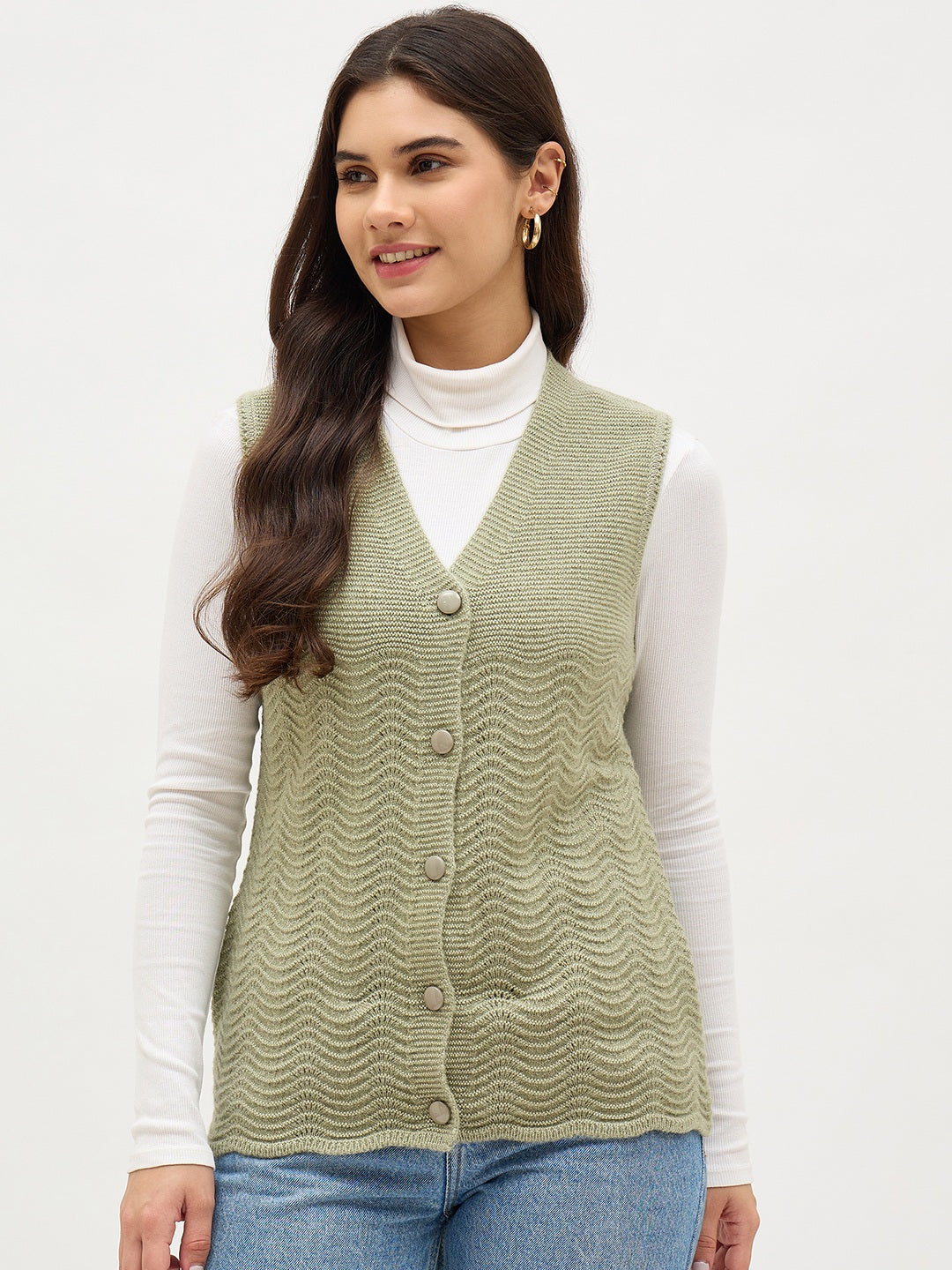 Madame Green Cardigan color swatch
