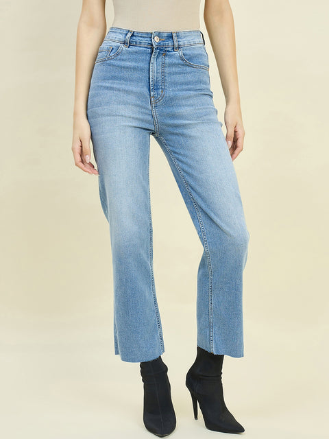 Madame Light Blue Straight Fit Jeans