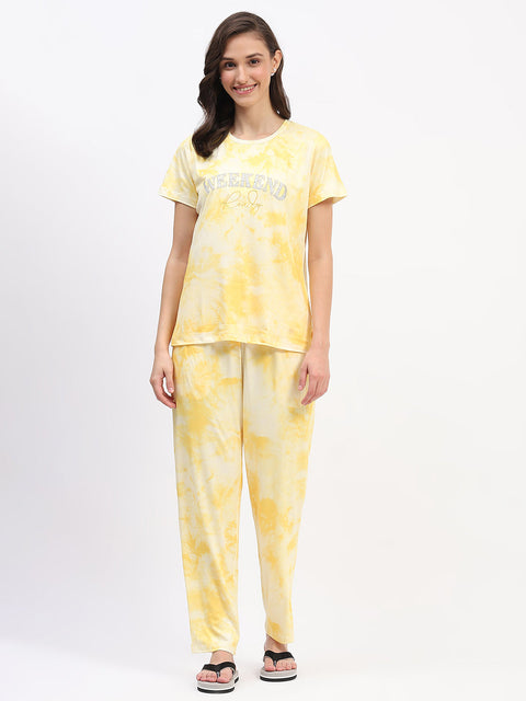 mSECRET Yellow Tie-Dye Nightsuit Set