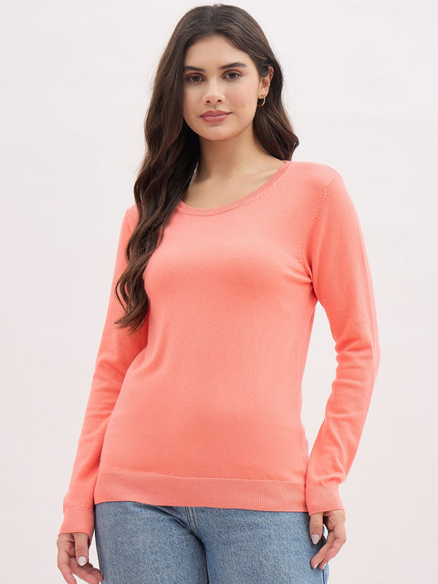 Madame Peach Basic Pullover Sweater