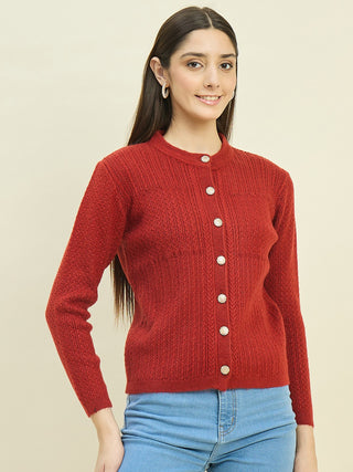 Madame Rust Round Neck Cardigan