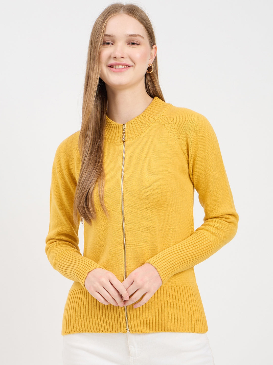 Madame Mustard Zipper Sweater color swatch