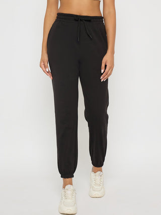 mSECRET Black Elastic Hem Cotton Joggers