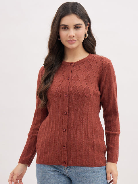 Madame Rust Self Design Cardigan