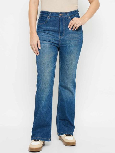 Madame Mid Blue Flared Jeans