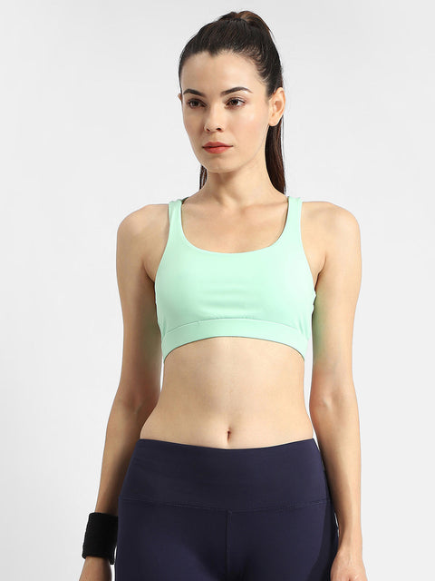 Madame Criss-Cross Back Mint Green Active Wear Top
